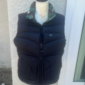 Bonfire Snowboarding Women's Black Puffer Vest Size L
